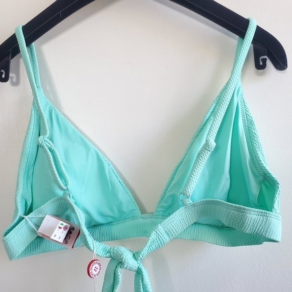 New Red Carter Textured Bikini Top & Bottom Matching Set NWT Large (8-10 US) - Picture 10 of 16